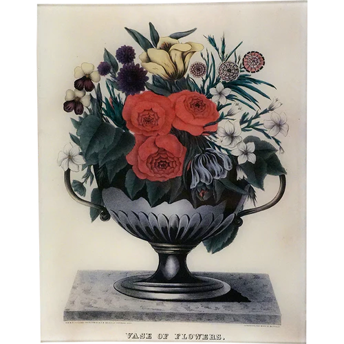 John Derian - Vase of Flowers Rectangular Tray - 11 x 14"