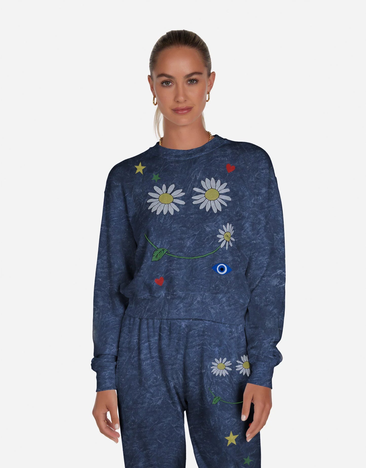 Lauren Moshi - Spalding Daisy Happyface Pullover