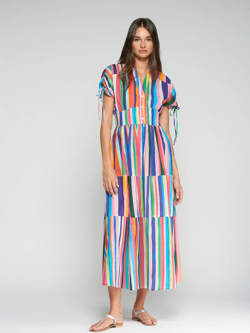 Vilagallo - Multi Color Striped Dress