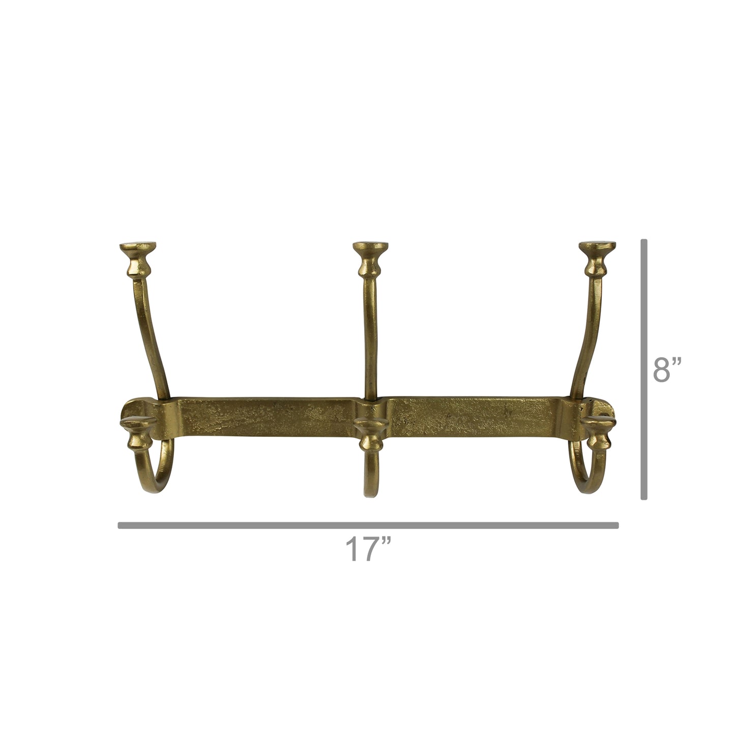 Murphy Hook Rail - 3 Brass