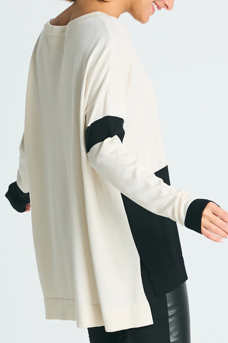 Pima Cotton Mod Graphic Crewneck Sweater