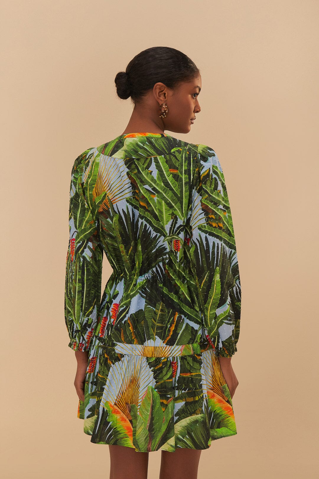 Farm Rio - Amazonia Forest Blue Mini Dress
