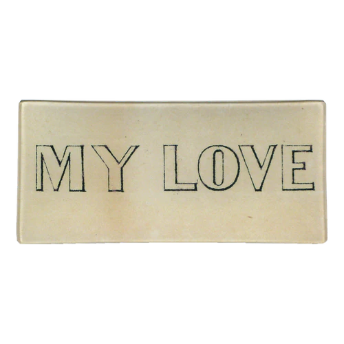 John Derian - Decoupage Rectangular Tray 3.5" x 7"