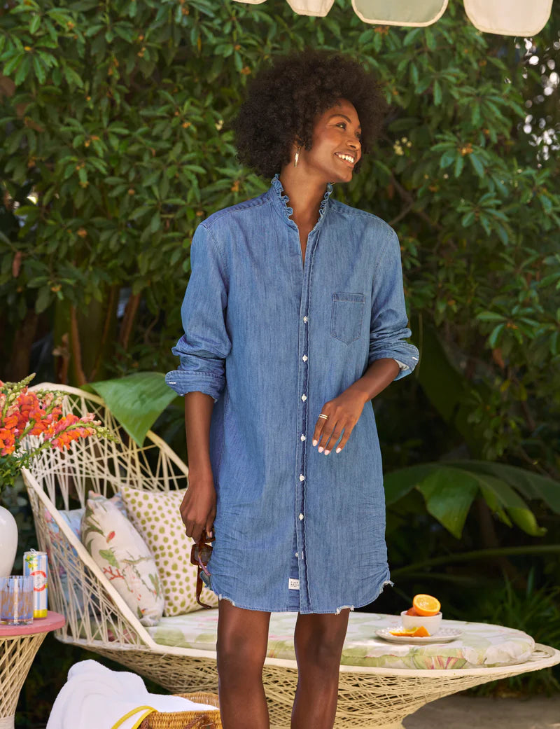 Frank & Eileen - Mary Ruffle Shirtdress