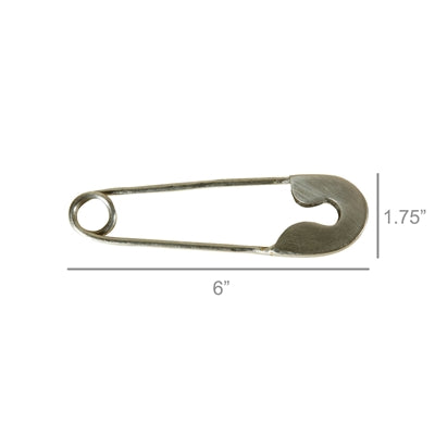 Safety Pin Large Nickle