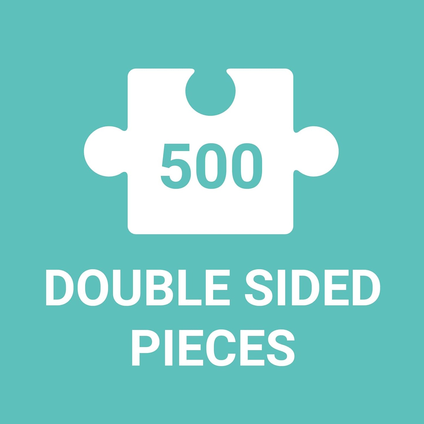500 Piece Double Sided Succulent Garden