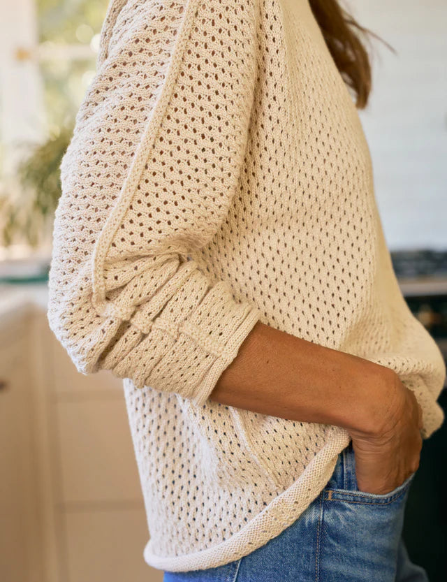 Frank & Eileen - Monterey Pointelle Sweater