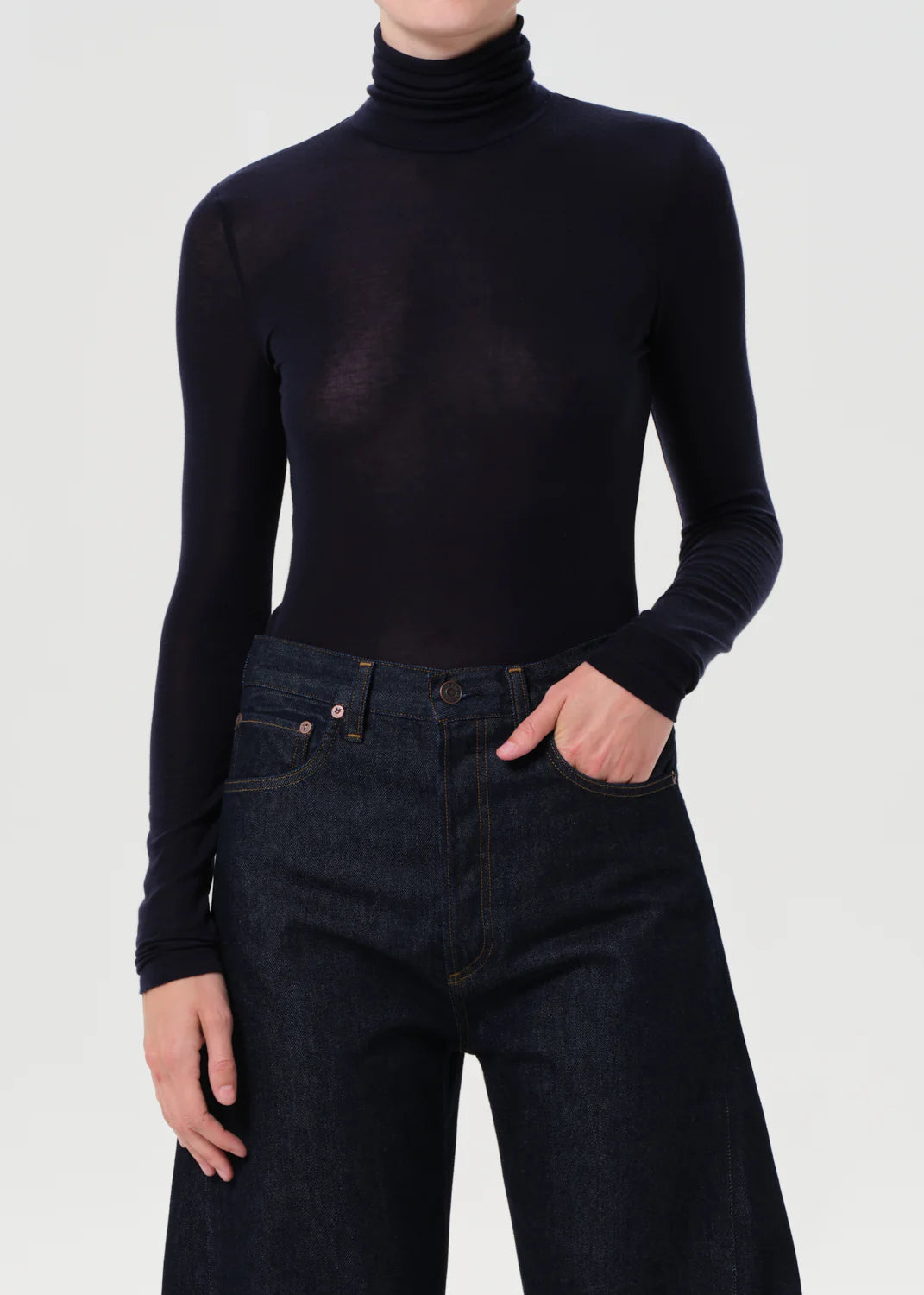 AGOLDE - Pascale Turtleneck Navy