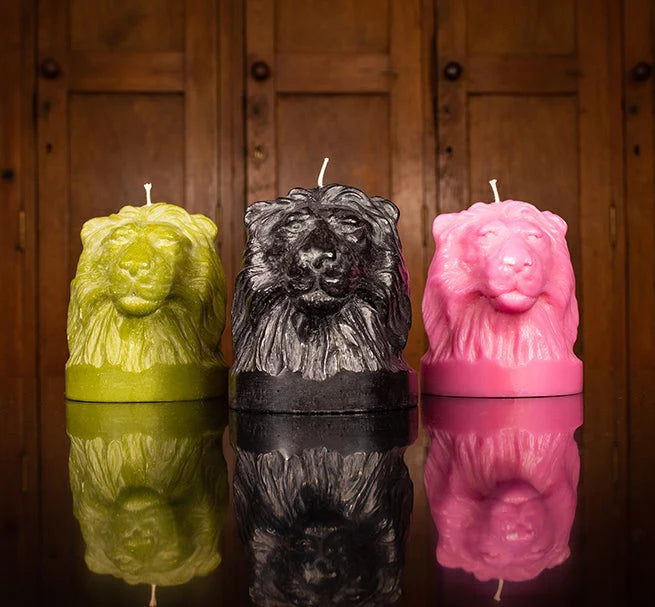 Candle Animal Head Lion