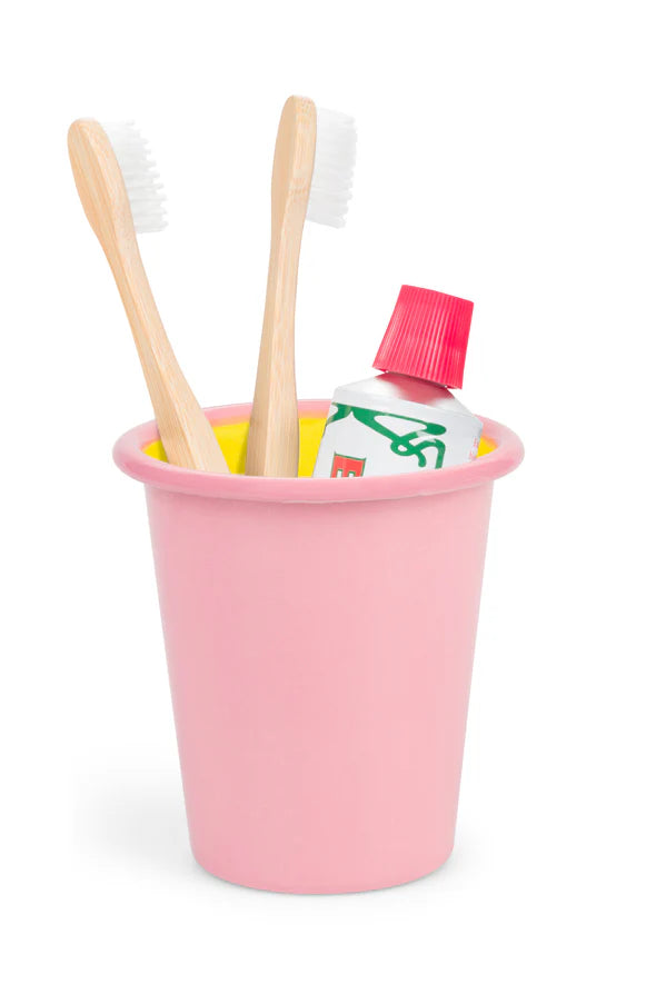 Enamel Tooth Brush Tumbler
