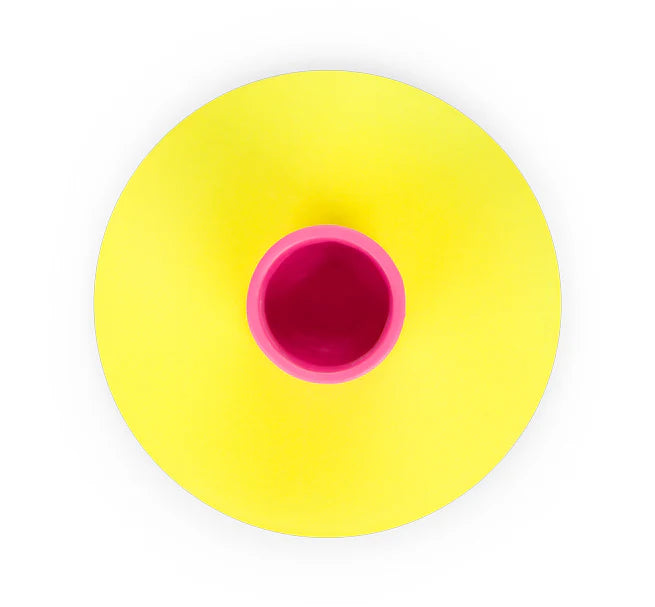 Small Two-Tone Flame & Opaline Holder