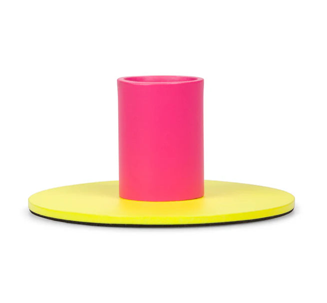 Small Two-Tone Flame & Opaline Holder