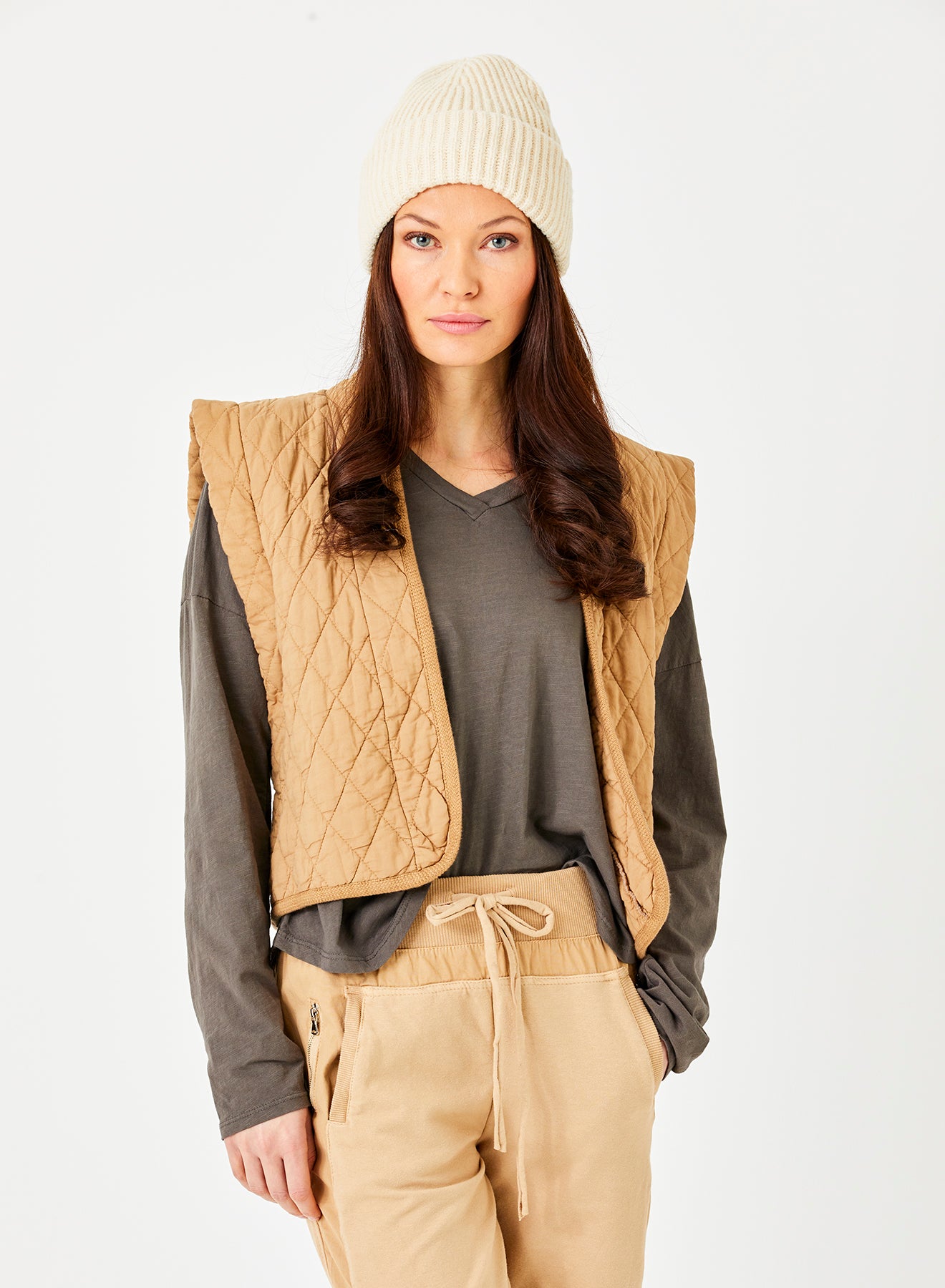 Caleb Qulted Short Waistcoat