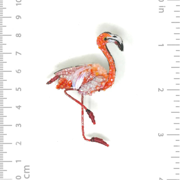 Trovelore Brooch - Caribbean Flamingo