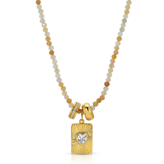 Flip Side Charm Beaded Necklace Set