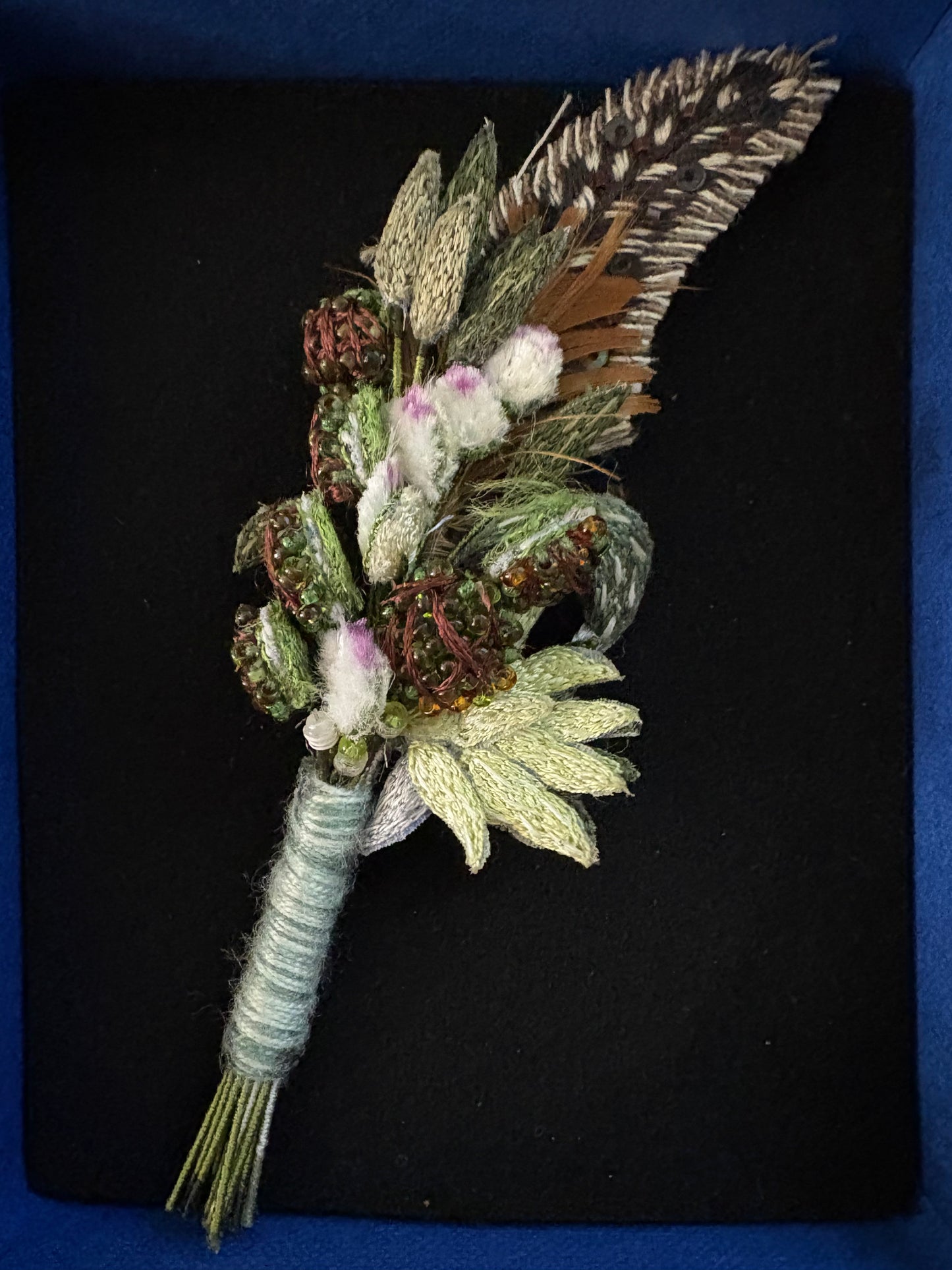 Trovelore Brooch - Spotted Feather