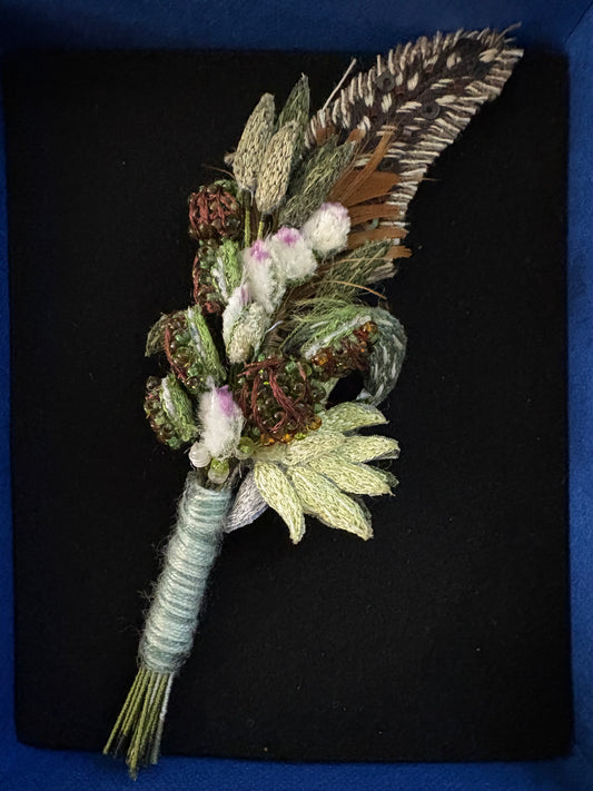 Trovelore Brooch - Spotted Feather