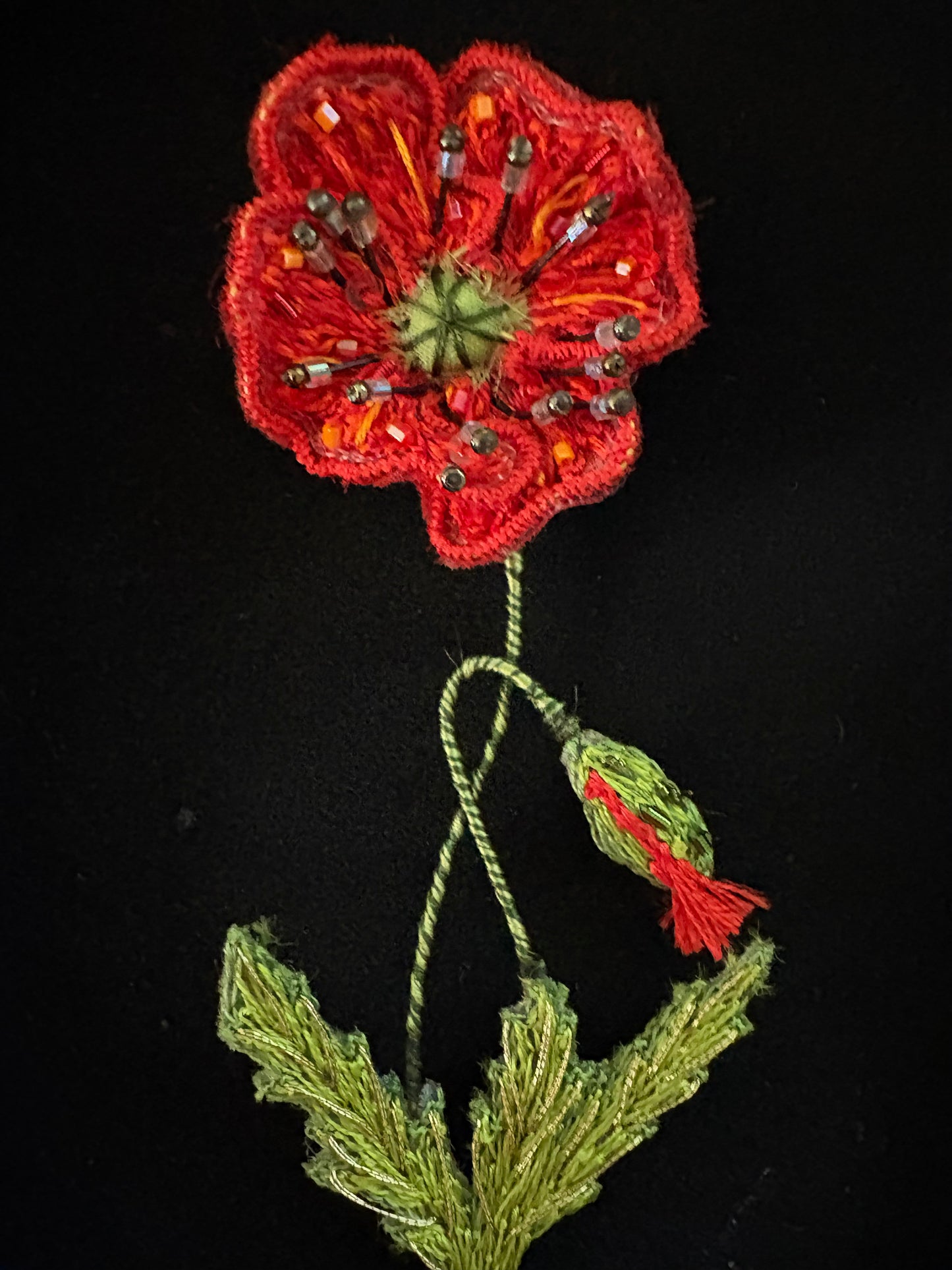 Trovelore Brooch - Field Poppy