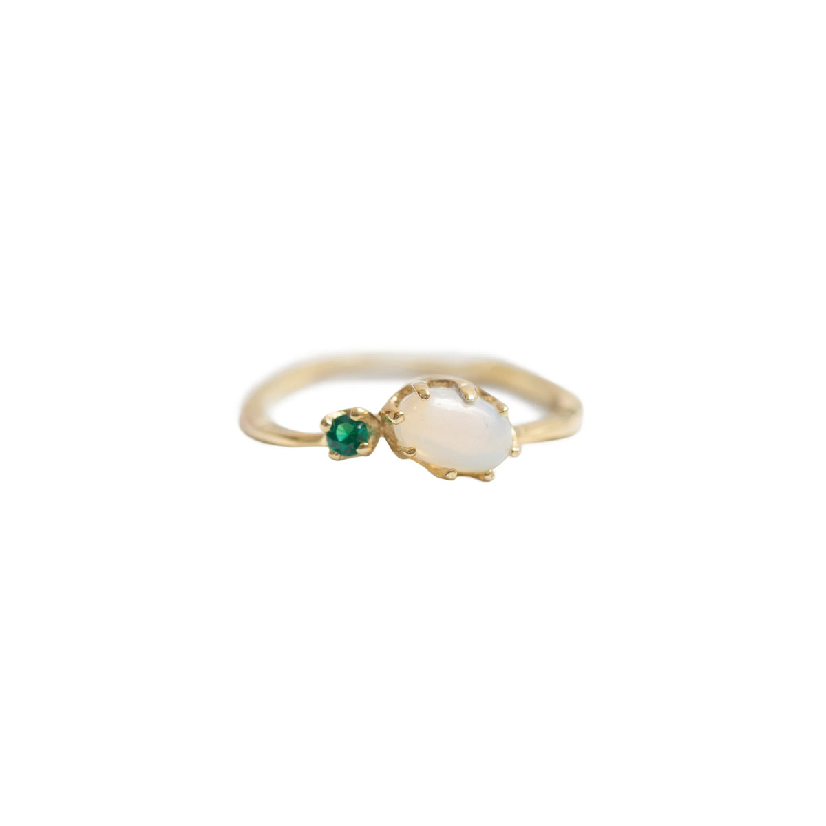 Sugarboo - Emerald CZ Opal Ring