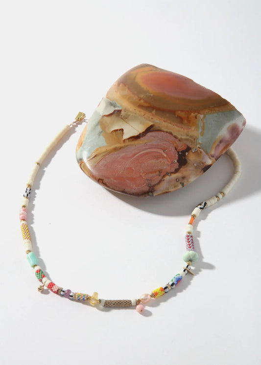 LaLoba Necklace - Woven Beads Shorted Mixed