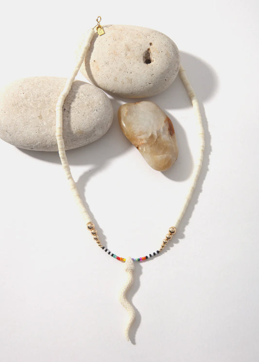 LaLoba Necklace - Snake Beads Short