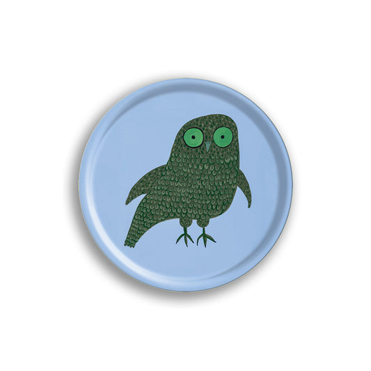 Mr Owl Round Tray