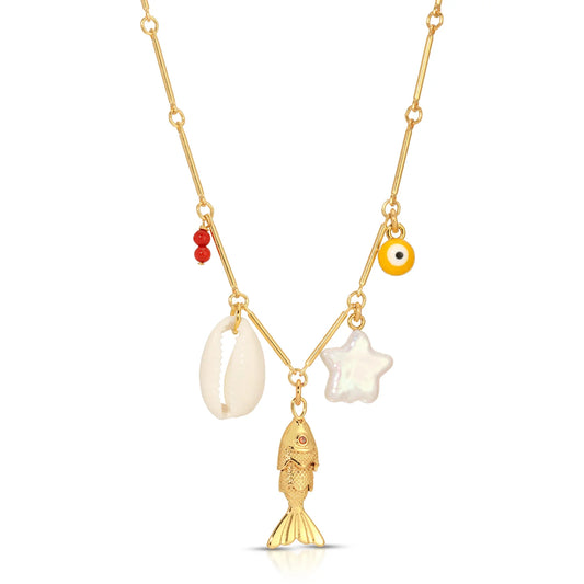 Neptune's Net Station Charm Necklace