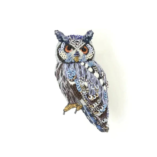 Trovelore Brooch - Southern White Faced Owl