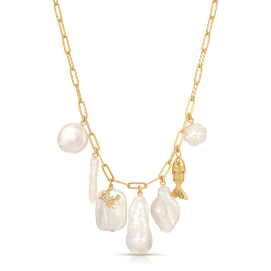 The World is Your Oyster Pearl Necklace