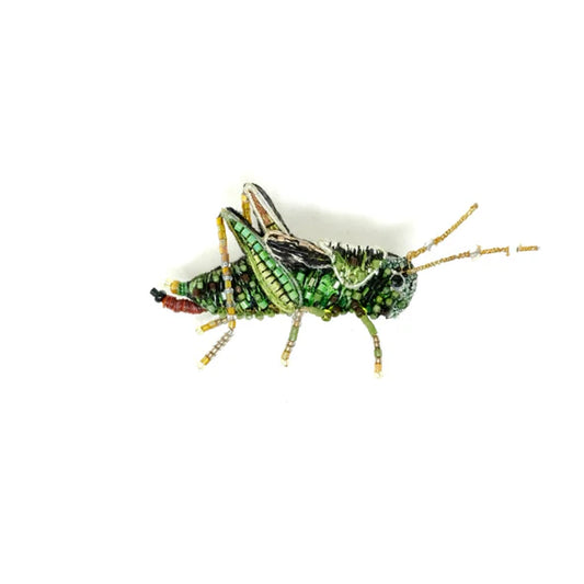 Trovelore Brooch - Two Stripped Grasshopper