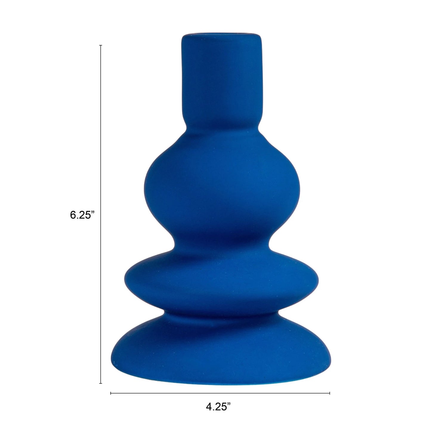 Stoneware Candle Holder Navy