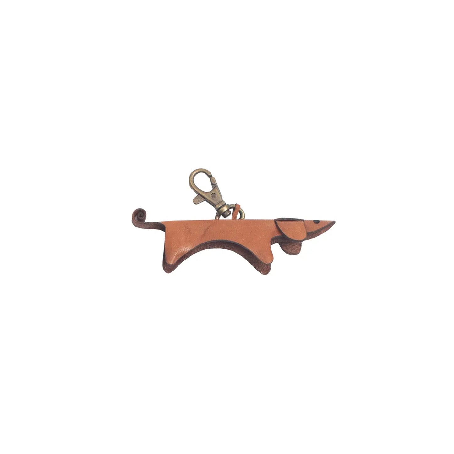 Leather Dachshund Keychains