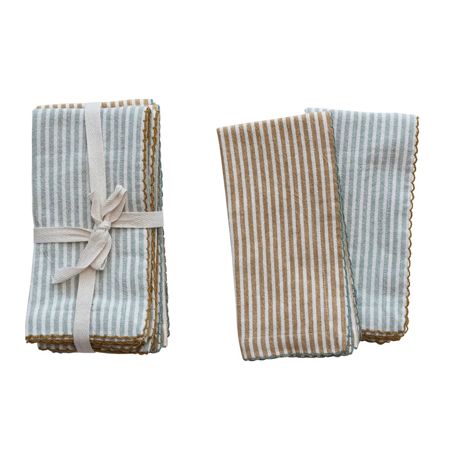 Cotton Napkins w/ Stripes