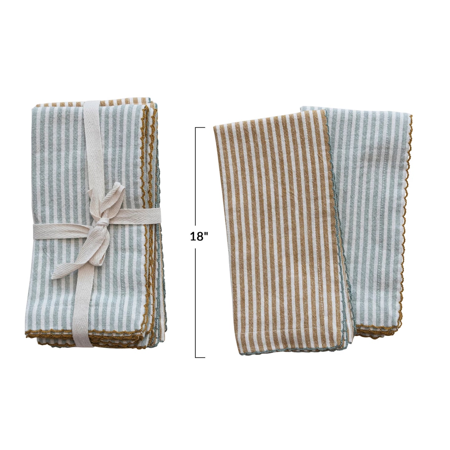 Cotton Napkins w/ Stripes