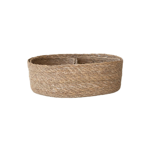 Hand-Woven Seagrass Nesting Baskets, Natural, Set of 3