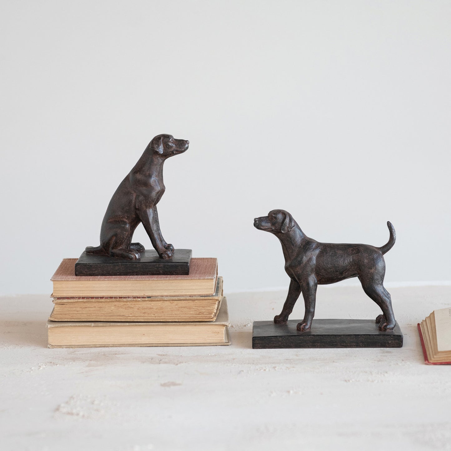 Black Dog Bookends - Set of 2