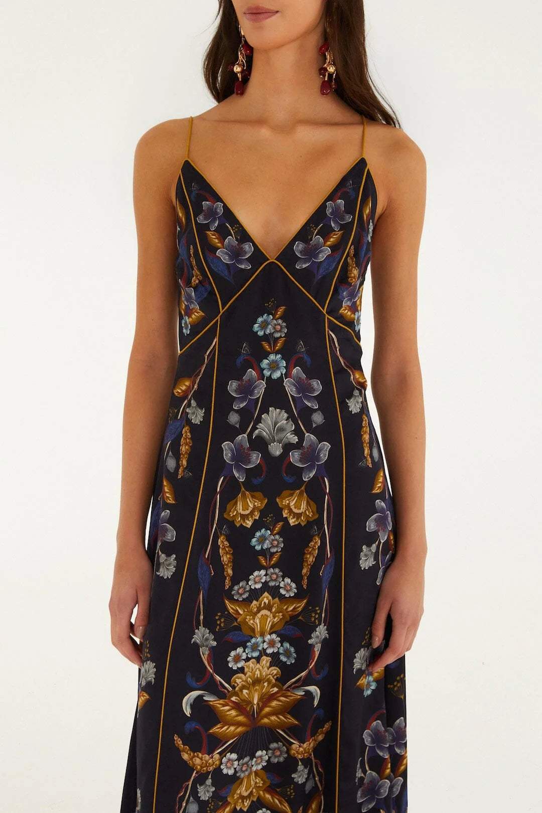 Farm Rio - Golden Nature Slip Dress