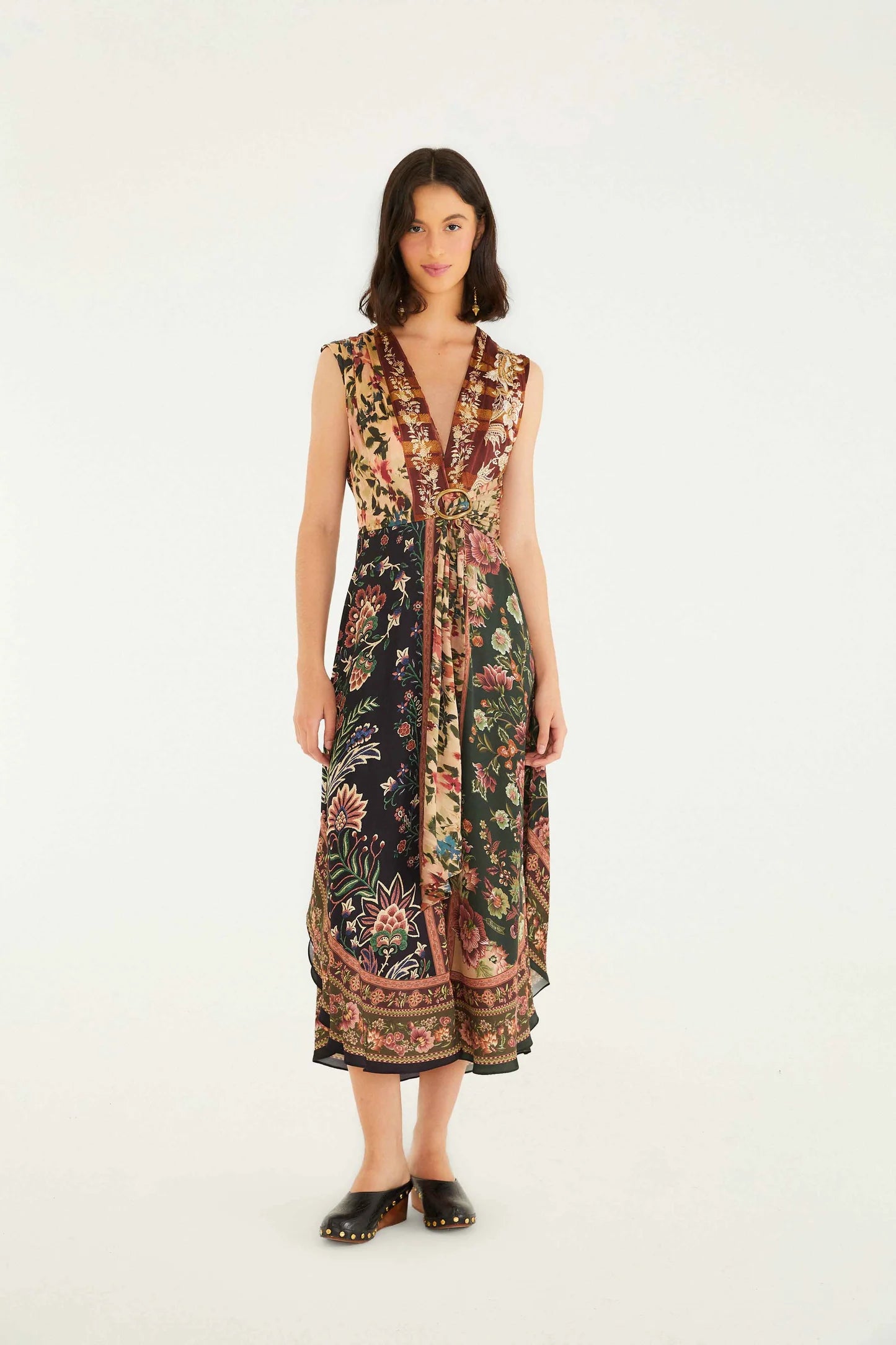 Farm Rio - Winter Garden Sleeveless Maxi Dress
