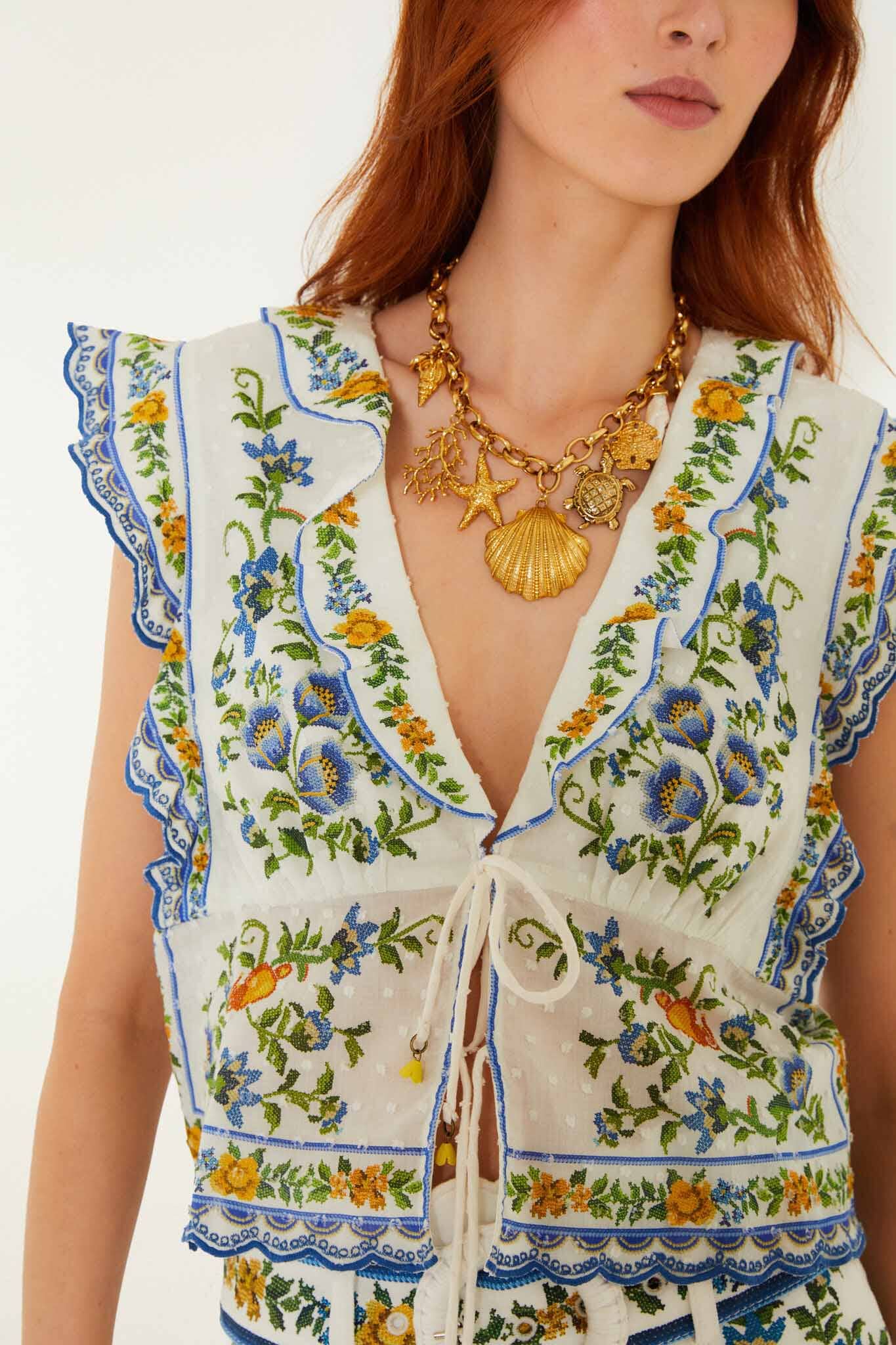 Farm Rio - Emily Floral Blouse