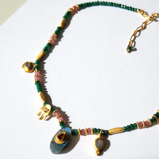 Johri Green Stone Necklace
