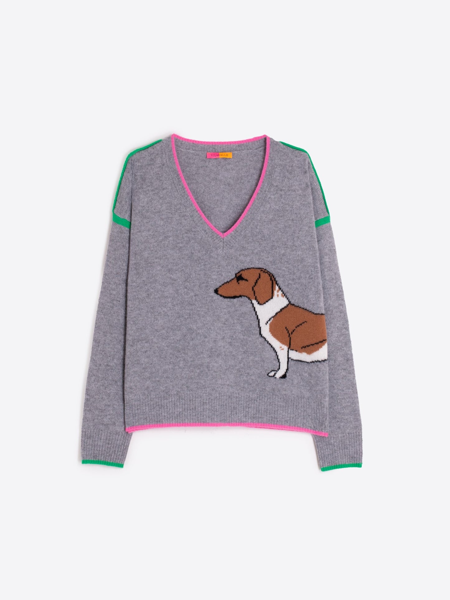 Vilagallo - Grey Dachshund Sweater