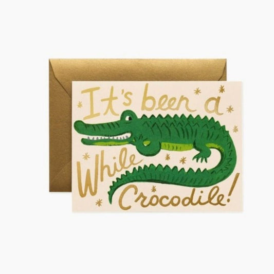 Rifle Paper Co. - Been a While Crocodile Card