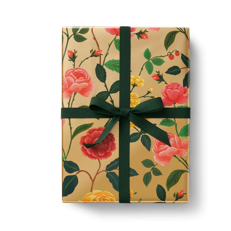 Rifle Paper Co. - Roses Continuous Roll Wrapping Paper
