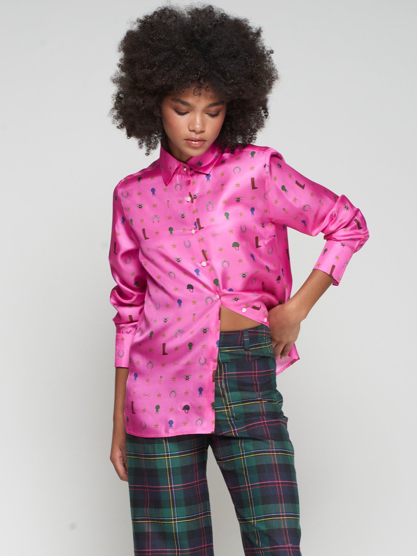 Vilagallo - Equestrian Print Shirt