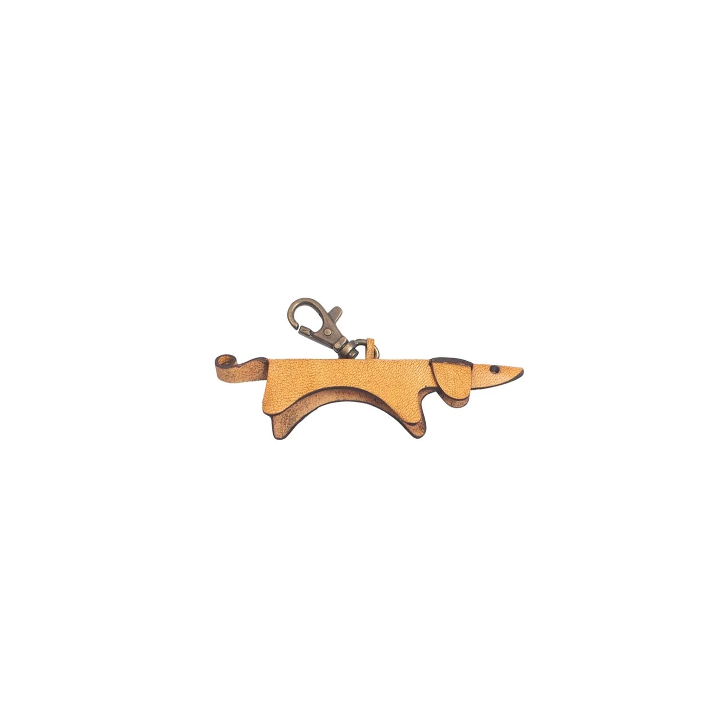 Leather Dachshund Keychains