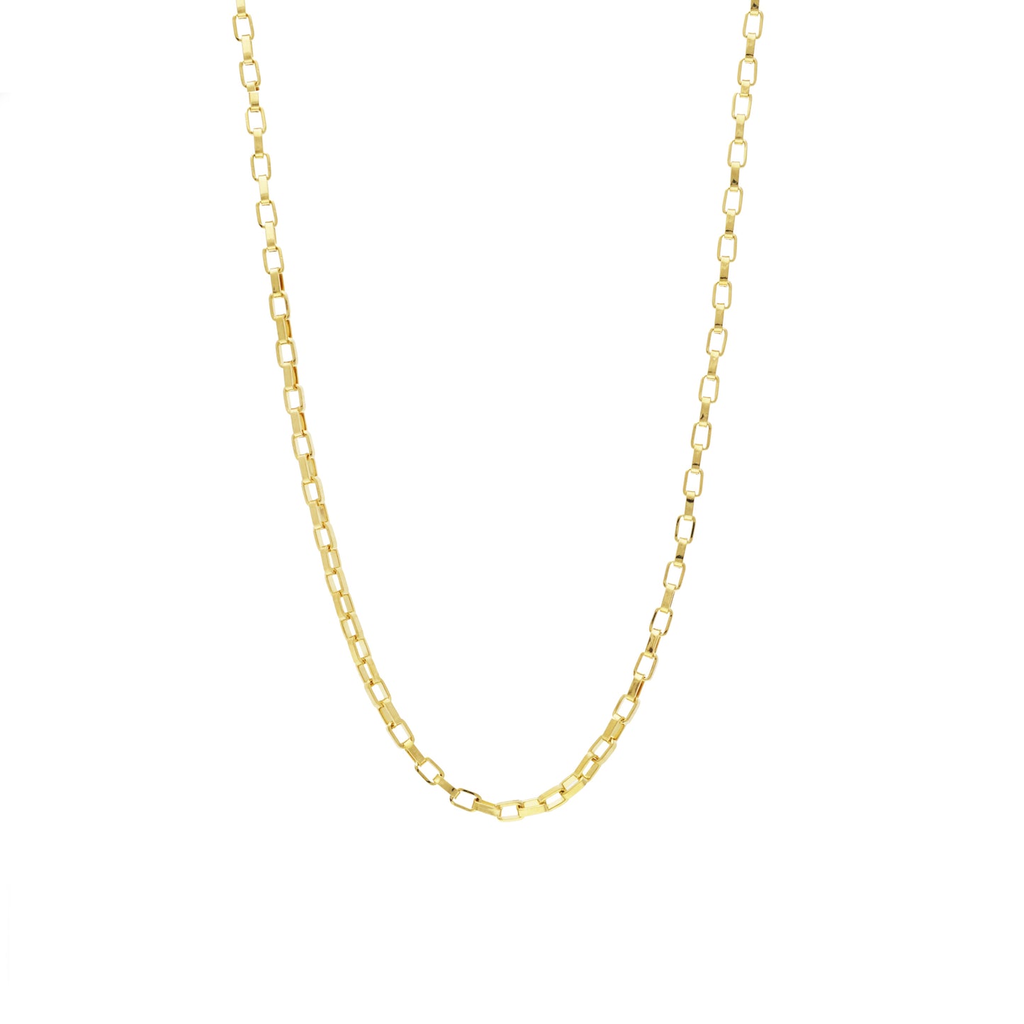 Large Box Chain Necklace