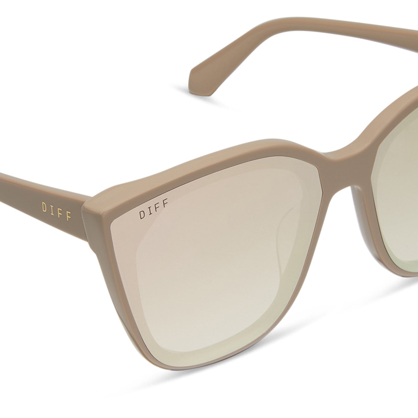 DIFF Sunglasses - Gjelina Almond + Taupe Mirror