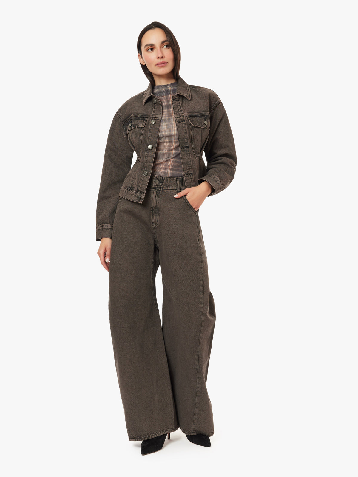Habitual - Cinched Denim Jacket