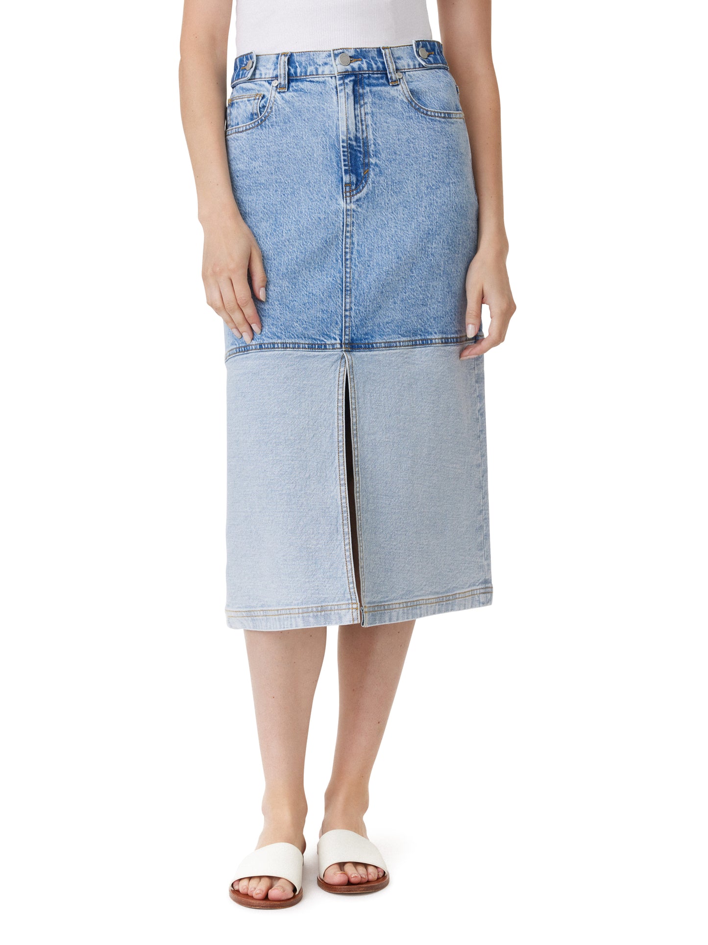 Habitual - Midi Skirt With Contrast Hem