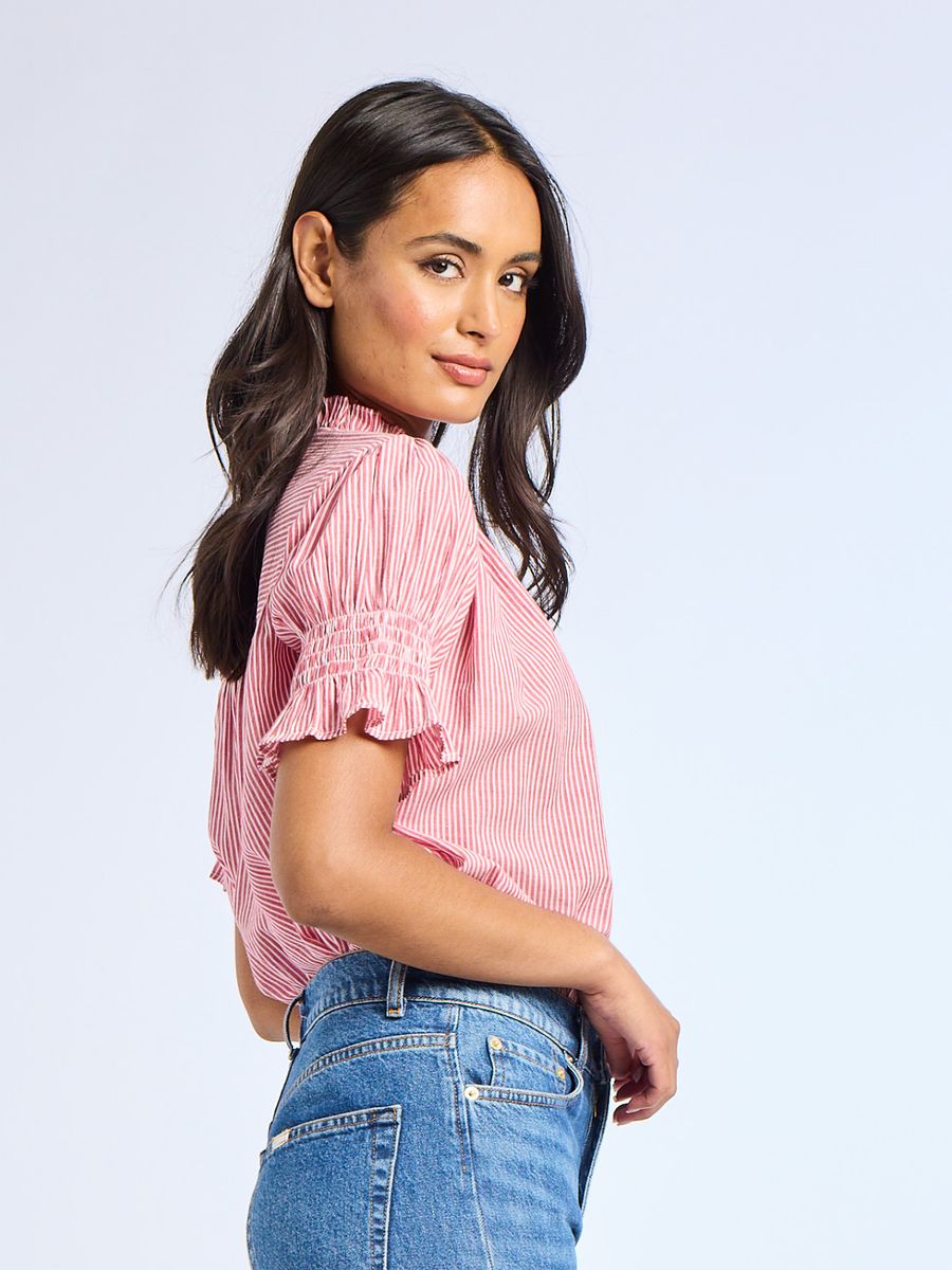 Marnie Top in Tango Stripe